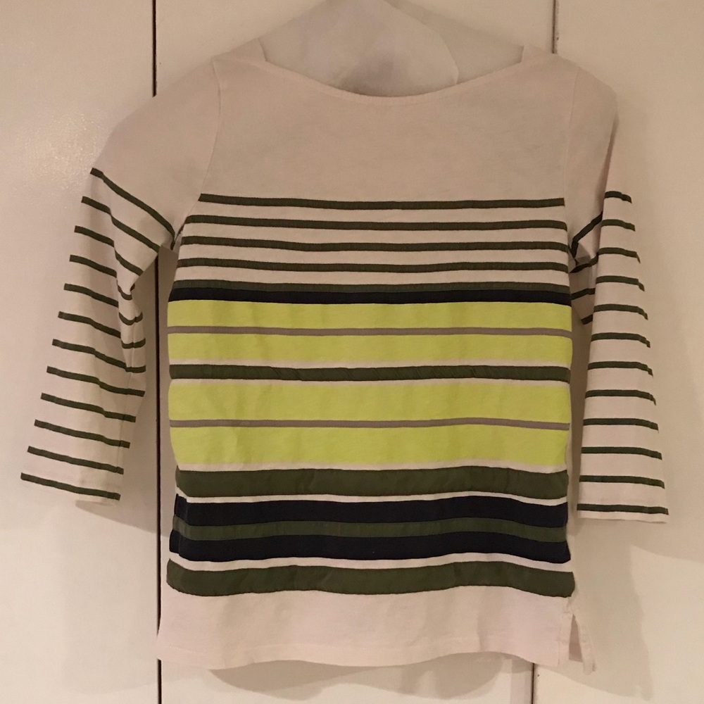 NWOT J Crew Striped Long Sleeve Shirt - Picture 2 of 8